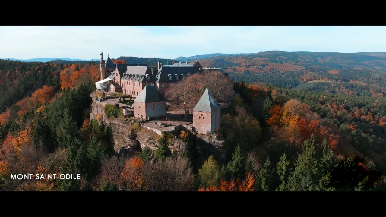 Le mont Sainte-Odile dans les couleurs de l'automne