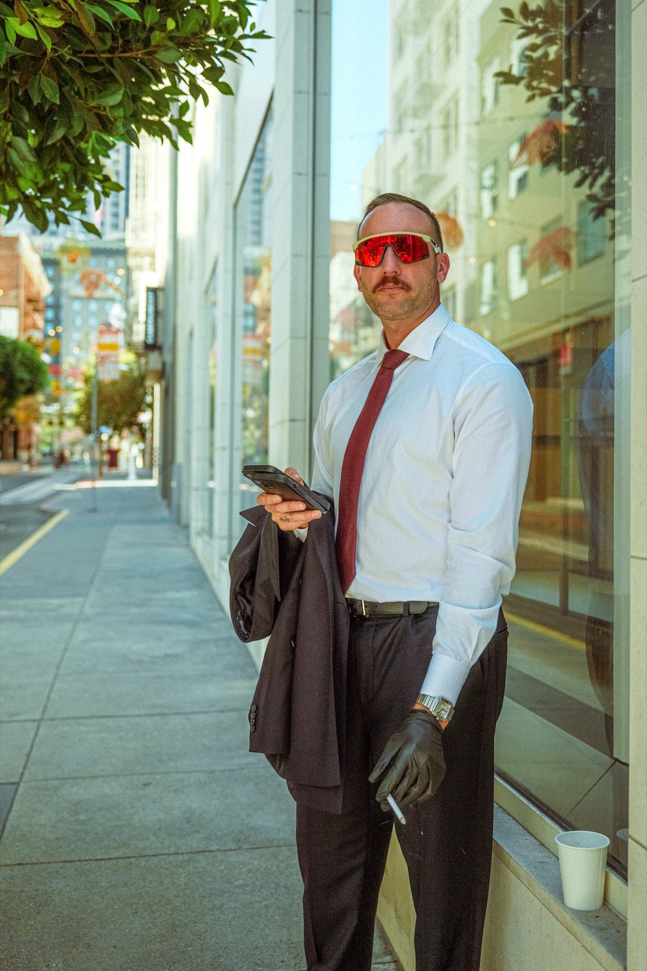 Portrait en chemise et cravate à San Francisco